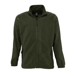 SOLS Mens North Full Zip Outdoor Fleece Jacket / Army